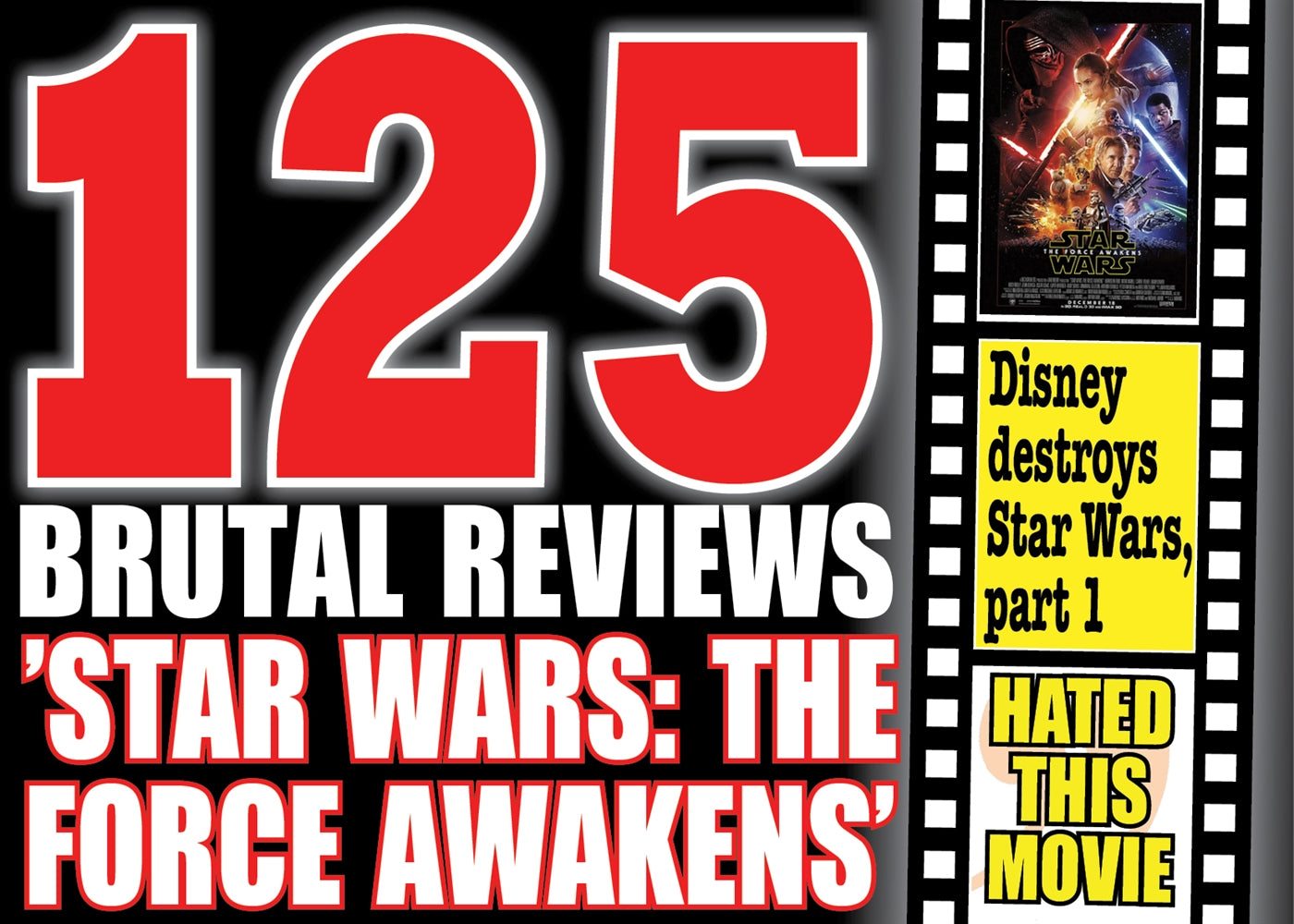 125 vicious reviews of ”Star Wars: The Force Awakens” – E-bok