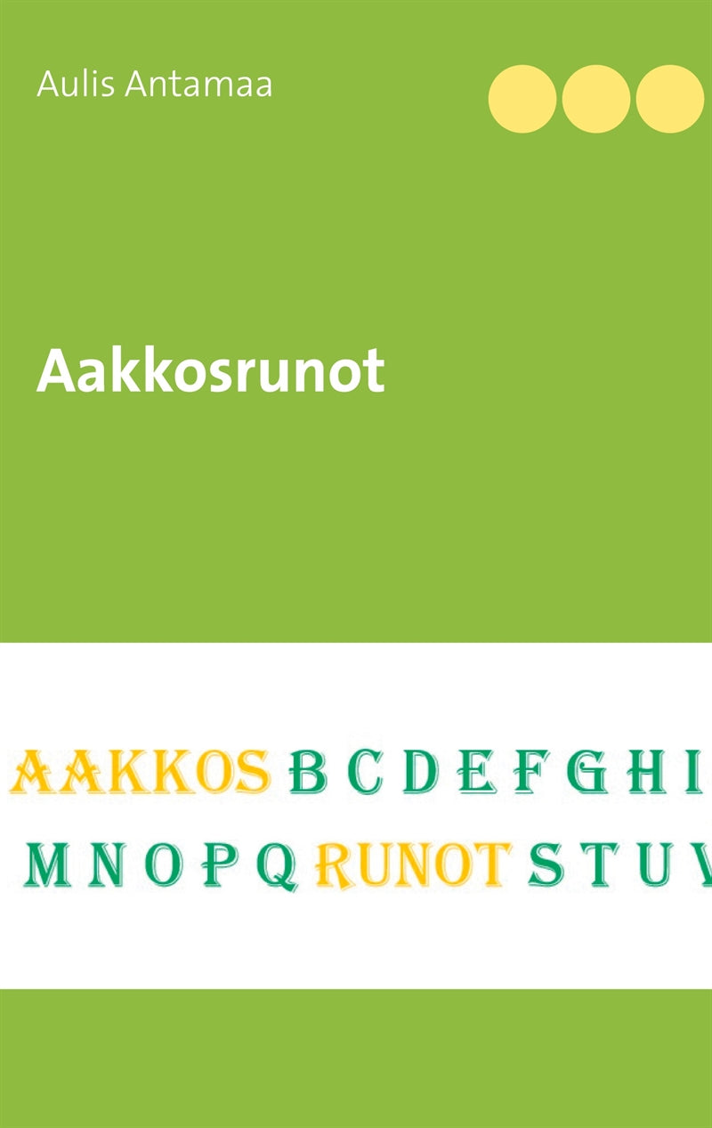 Aakkosrunot – E-bok
