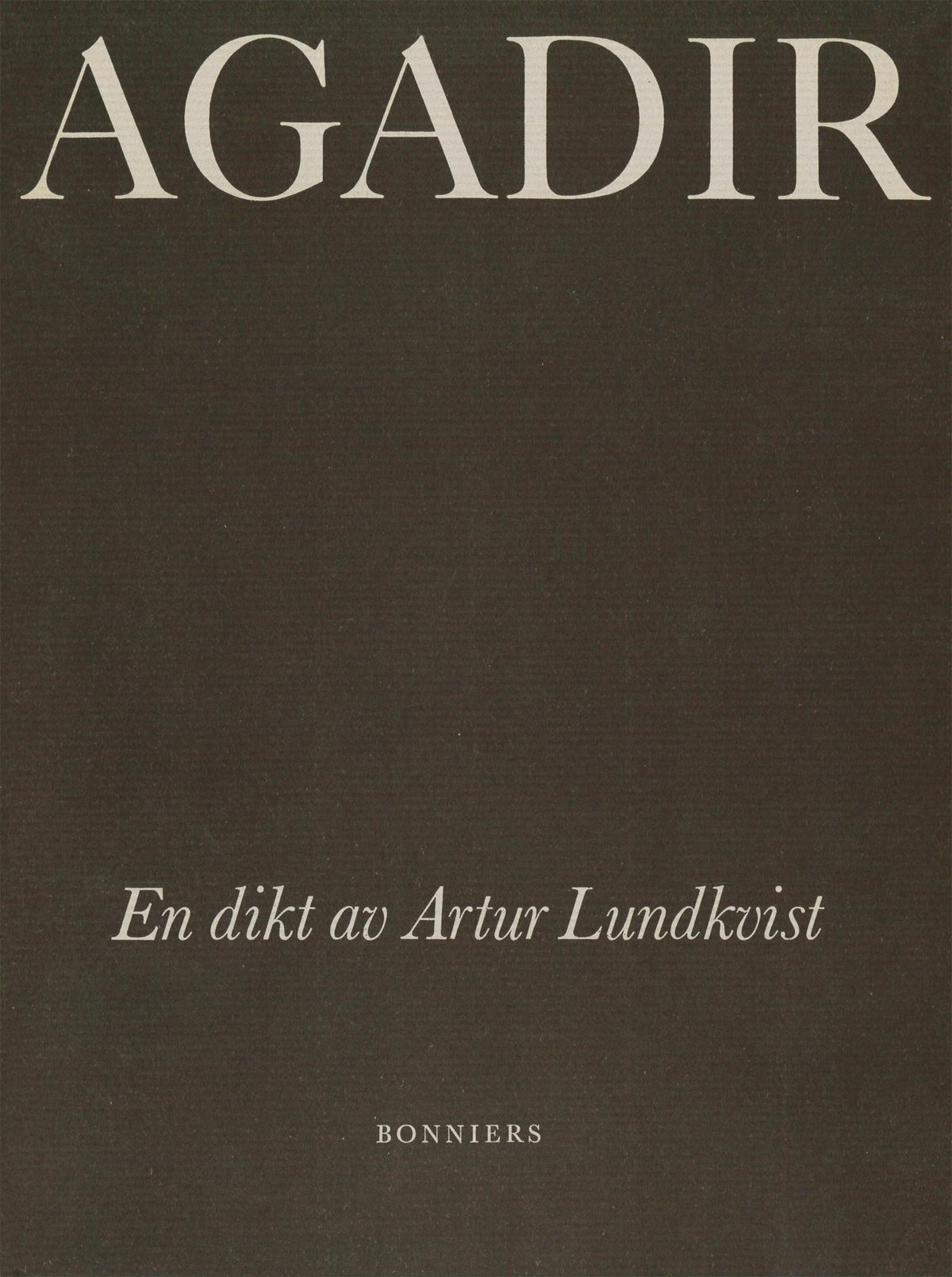 Agadir : en dikt – E-bok