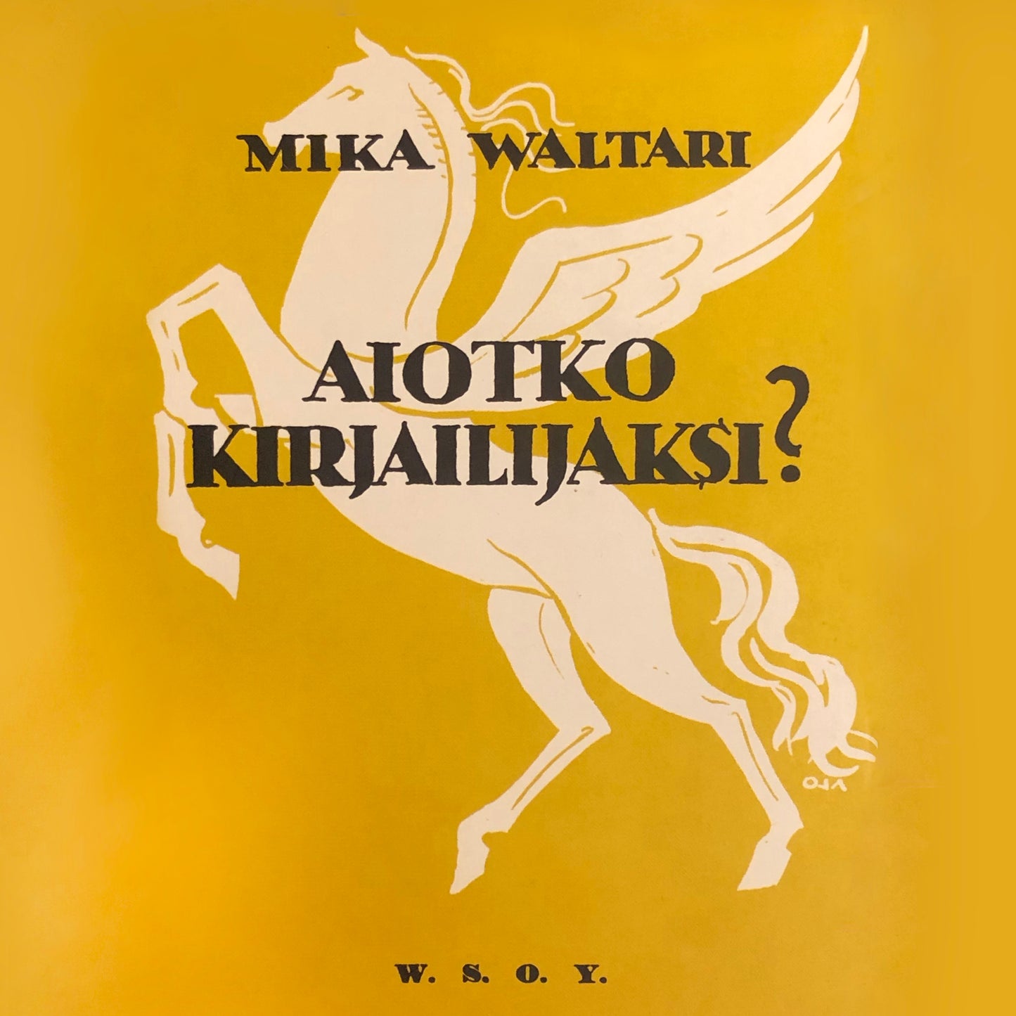 Aiotko kirjailijaksi? – Ljudbok
