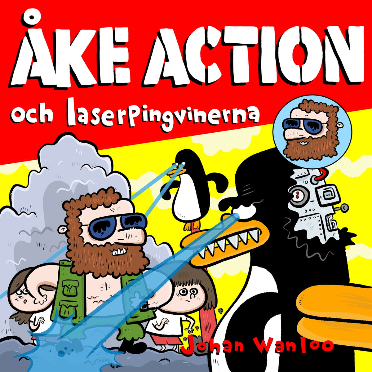 Åke action och laserpingvinerna – Ljudbok