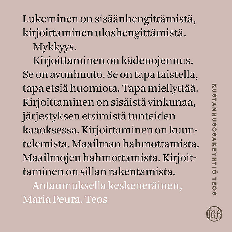 Antaumuksella keskeneräinen – Ljudbok
