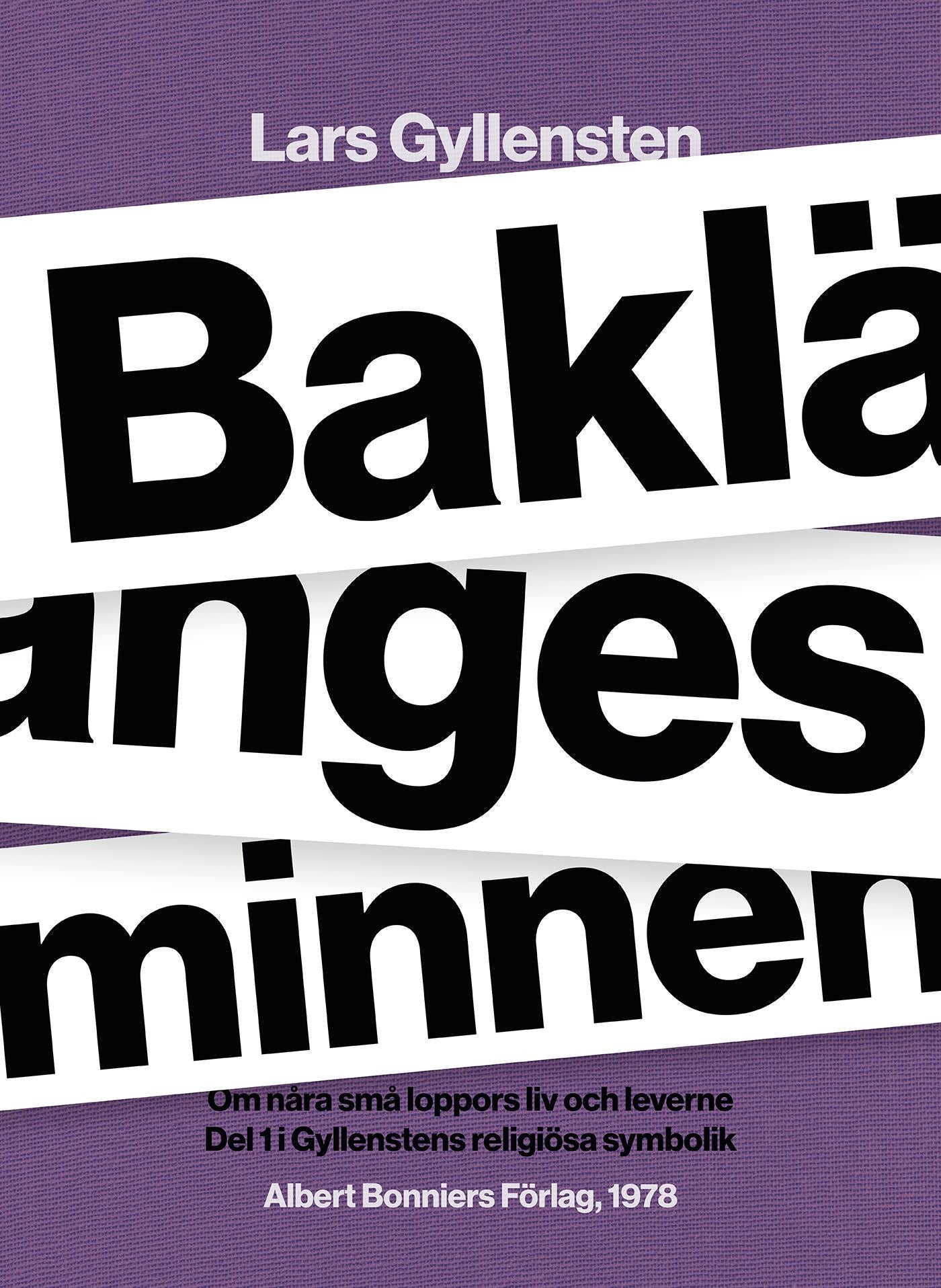 Baklängesminnen – E-bok