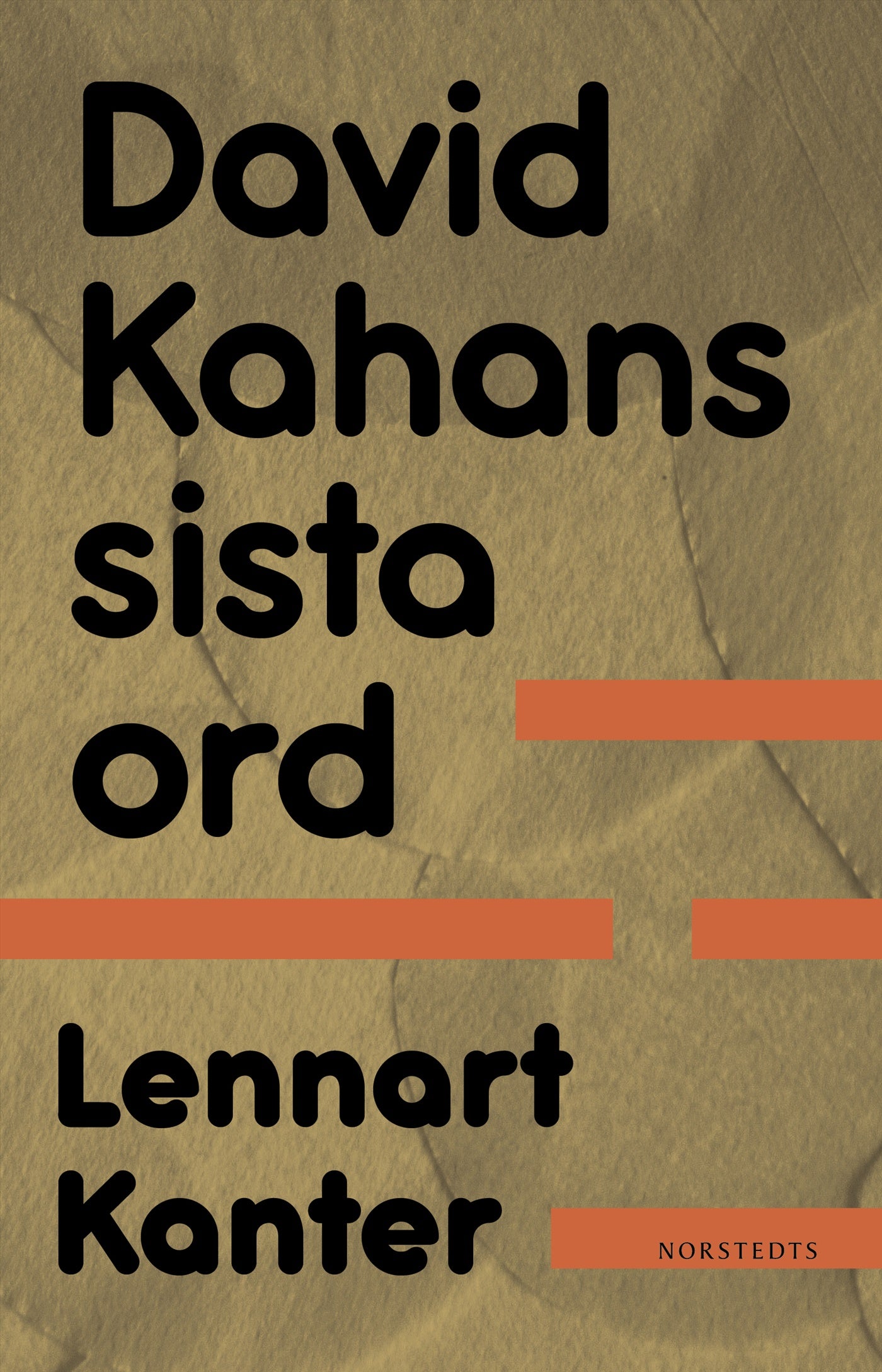 David Kahans sista ord – E-bok