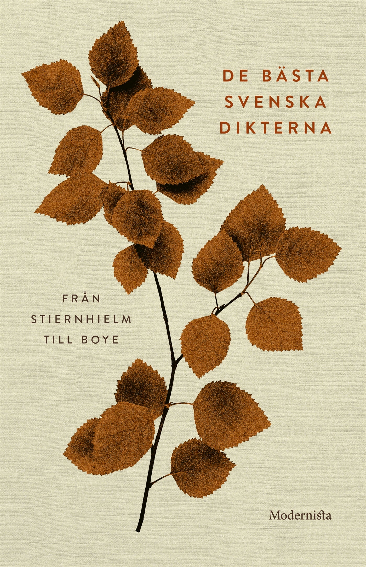 De bästa svenska dikterna: Från Stiernhielm till Boye – E-bok