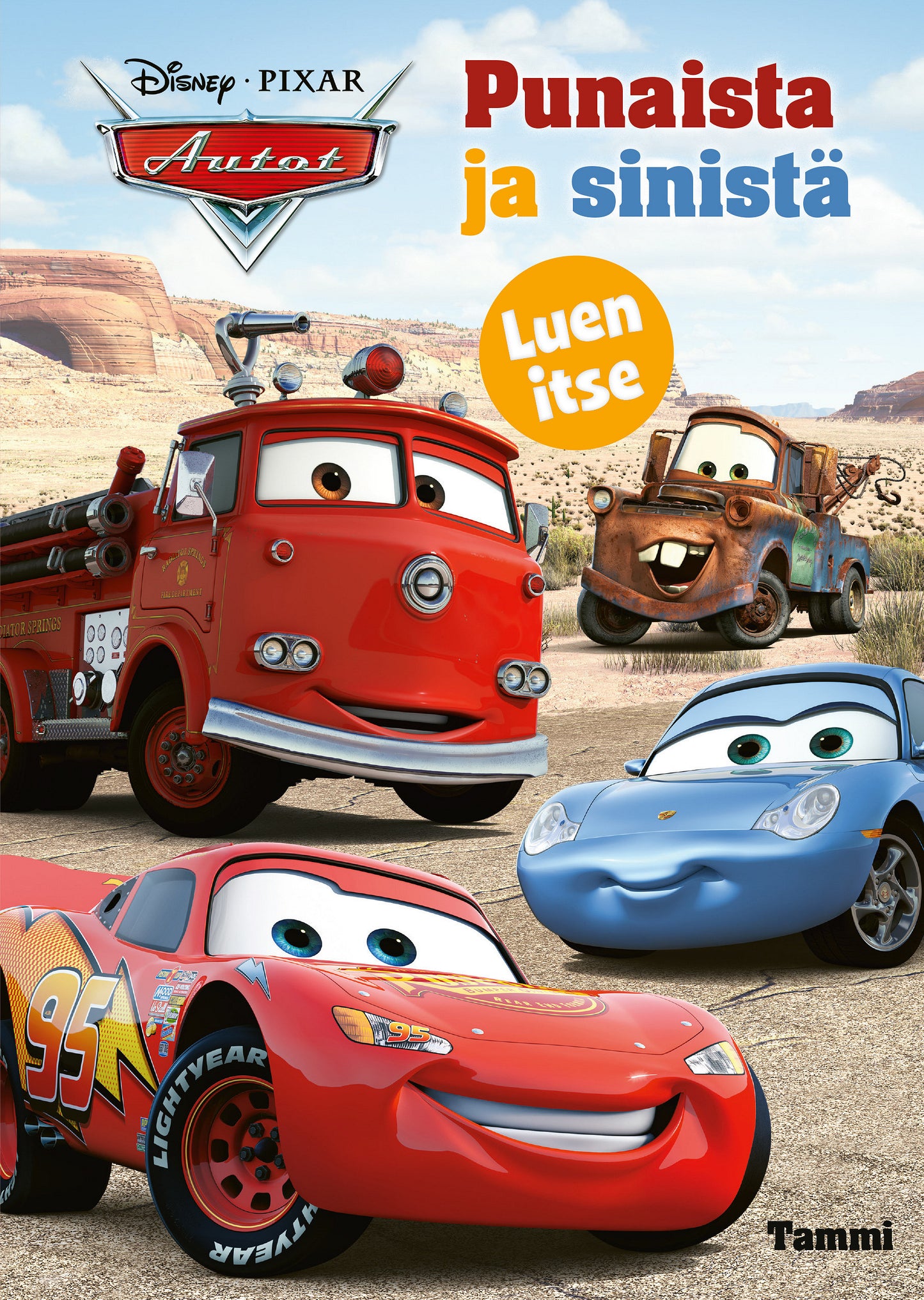 Disney Pixar Autot. Punaista ja sinistä. Luen itse – E-bok