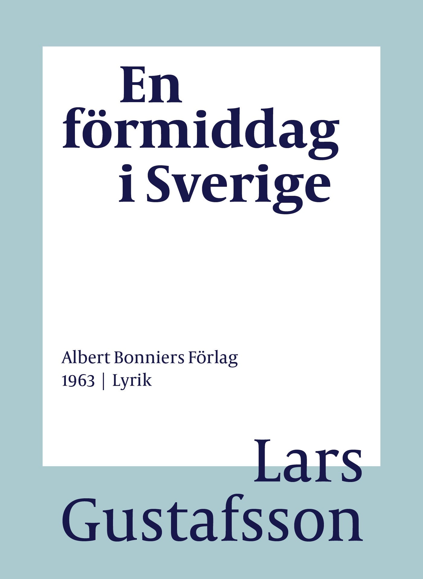 En förmiddag i Sverige : dikter – E-bok