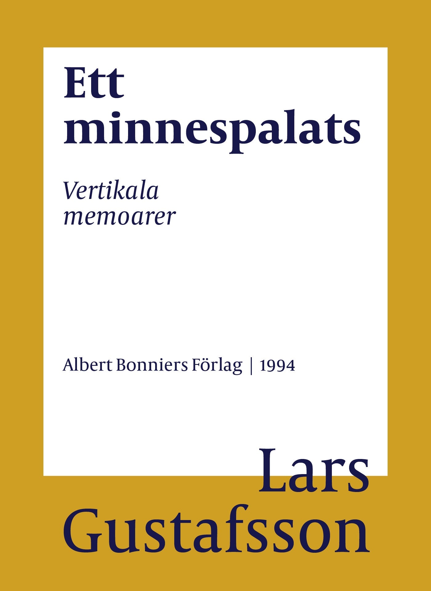 Ett minnespalats : vertikala memoarer – E-bok