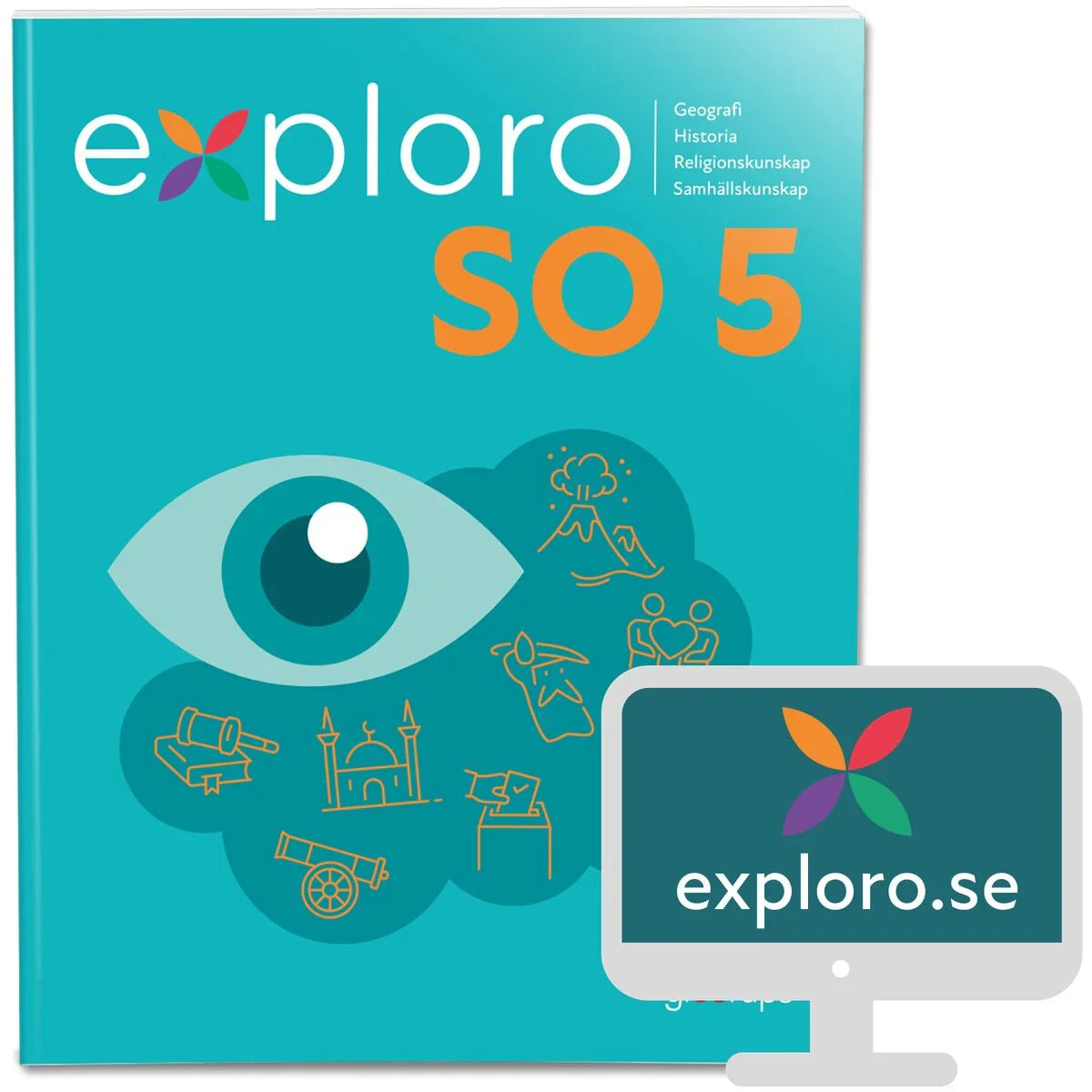 Exploro SO åk 5, grundbok, inkl exploro.se, elevlic, 12 mån