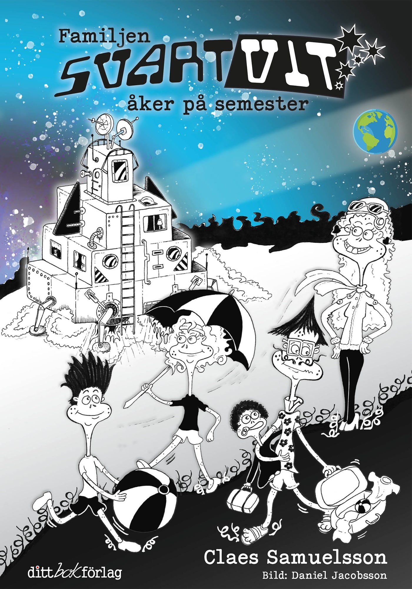 Familjen Svartvit åker på semester – E-bok