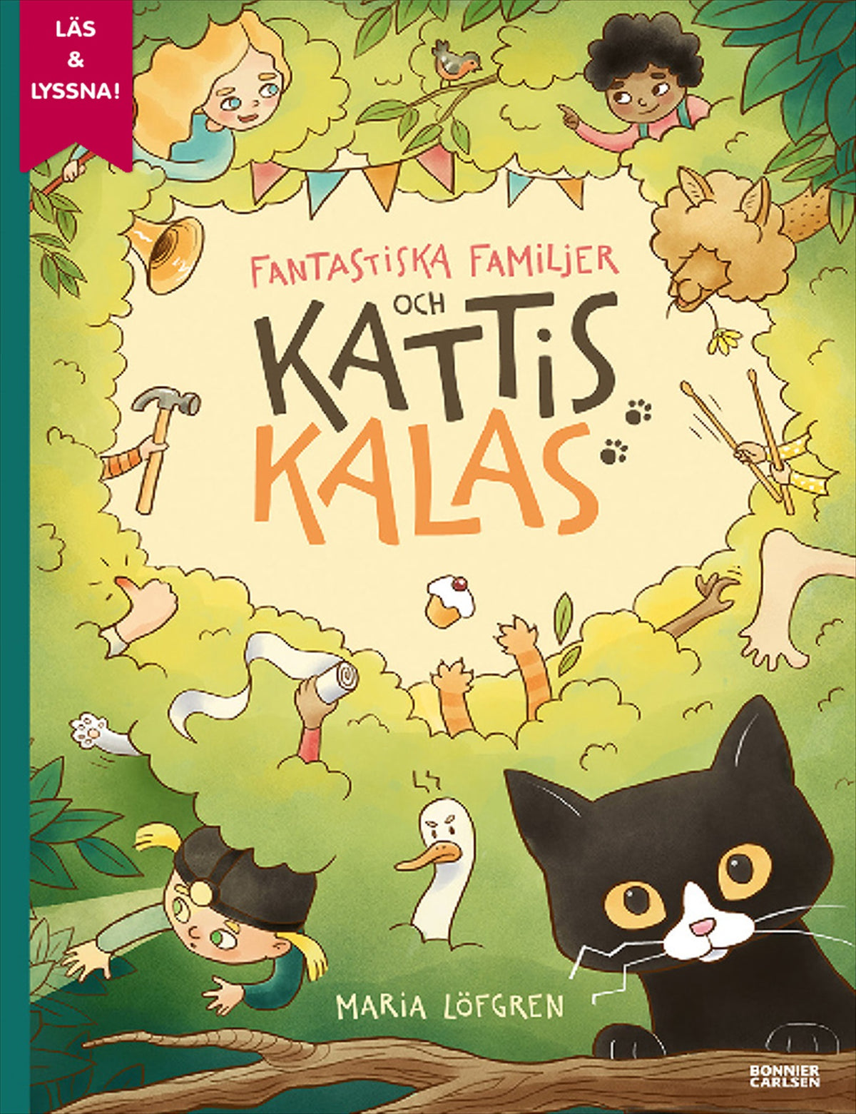 Fantastiska familjer och Kattis kalas (e-bok + ljud) – E-bok