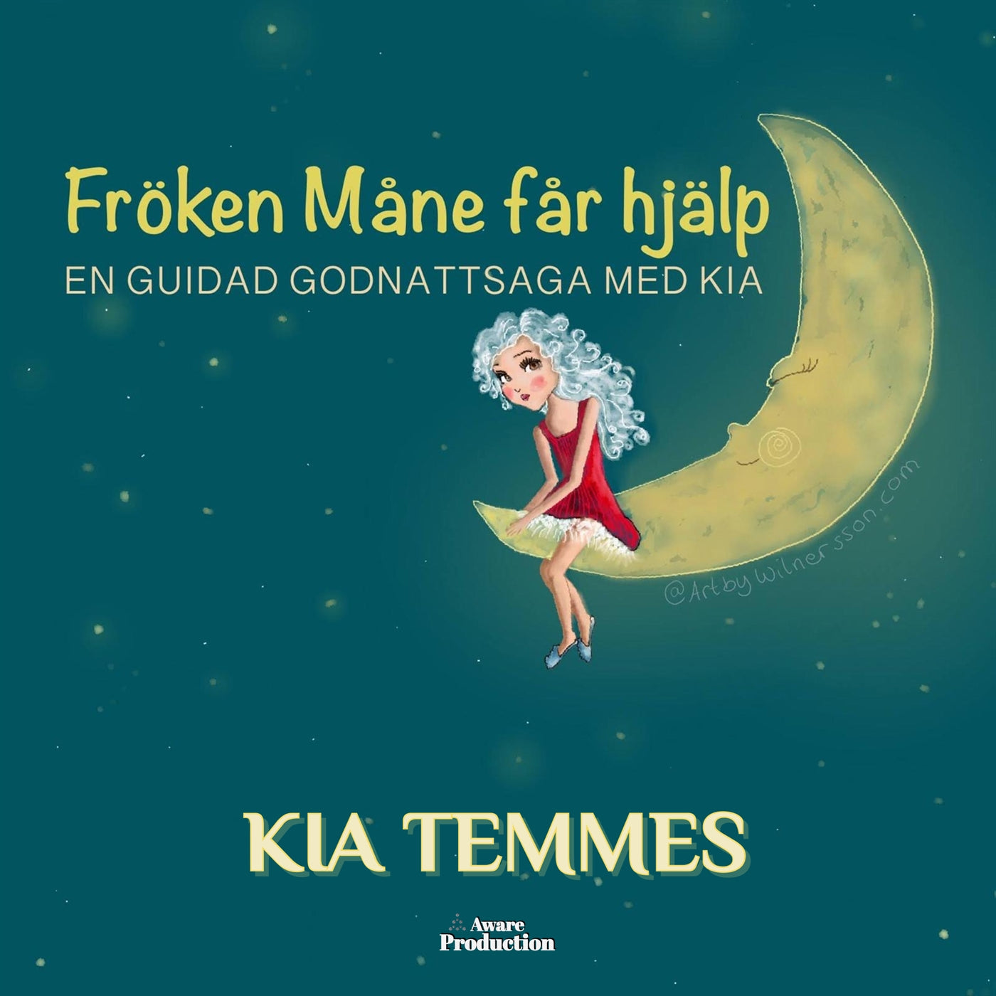Fröken Måne får hjälp, en guidad godnattsaga – Ljudbok