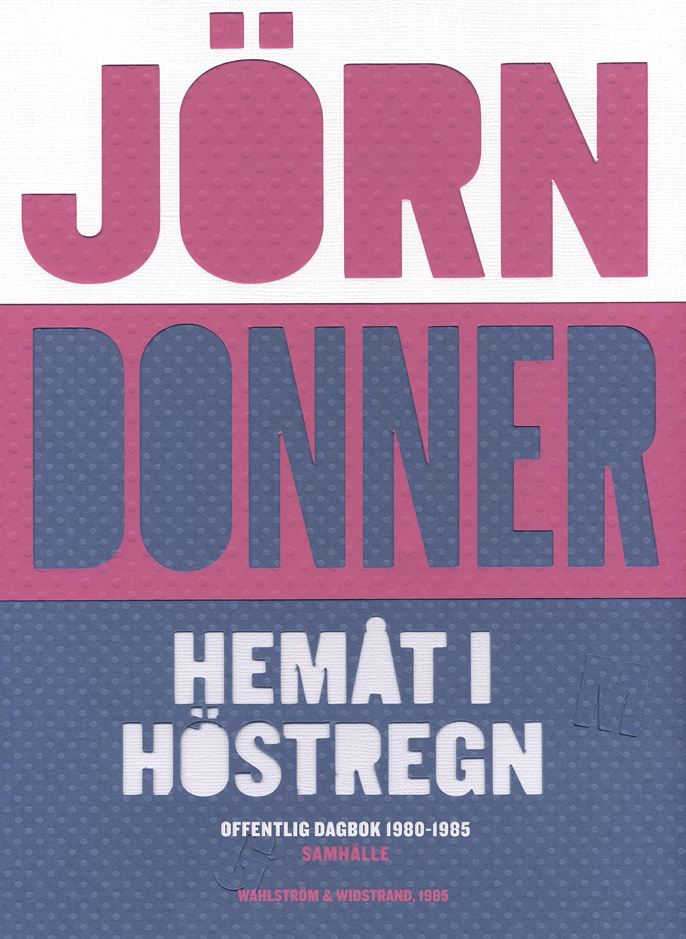 Hemåt i höstregn : Offentlig dagbok 1980-1985 – E-bok