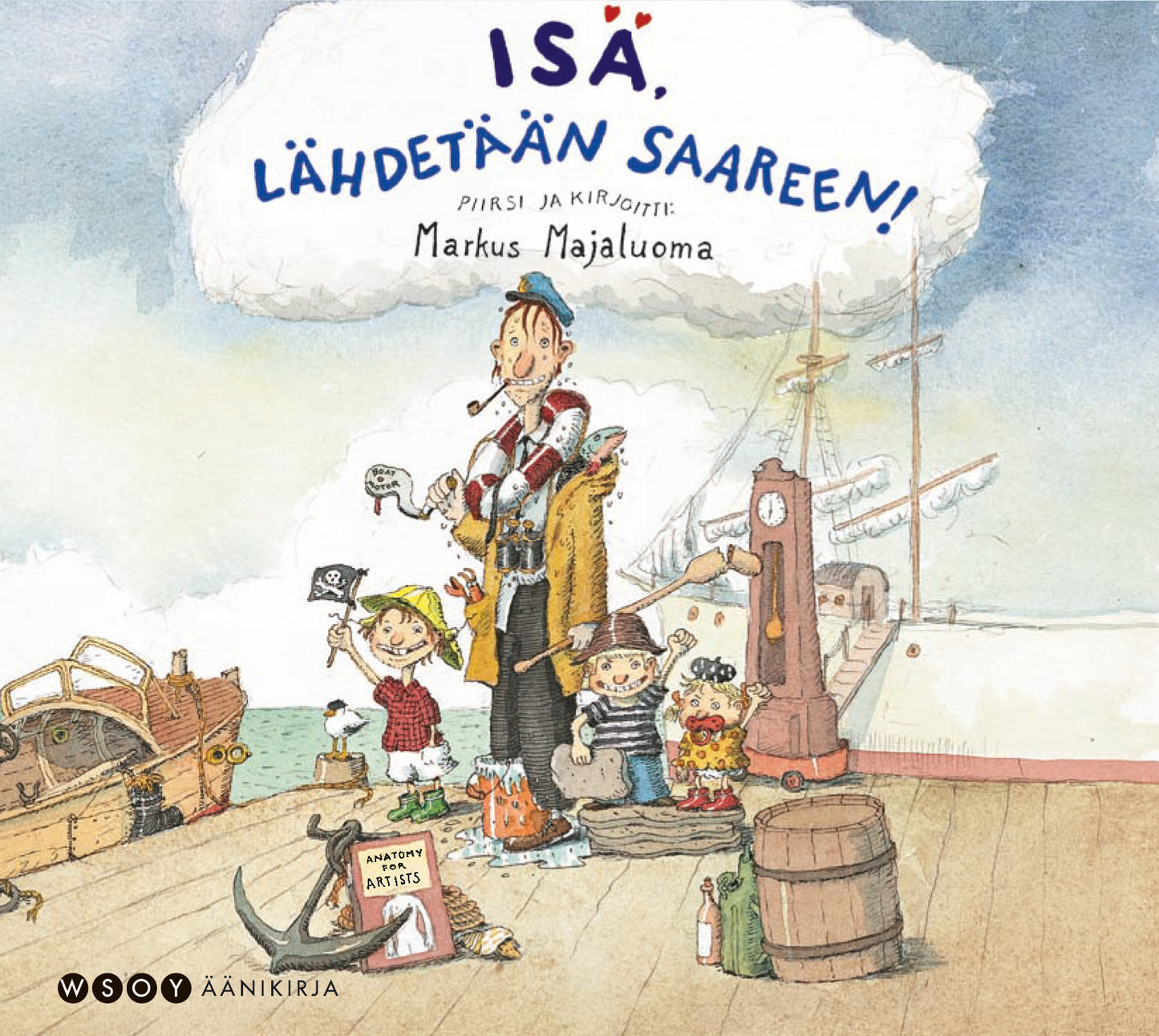 Isä, lähdetään saareen! – Ljudbok