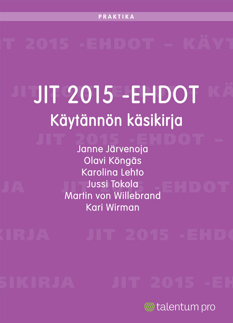 JIT 2015 -ehdot – E-bok