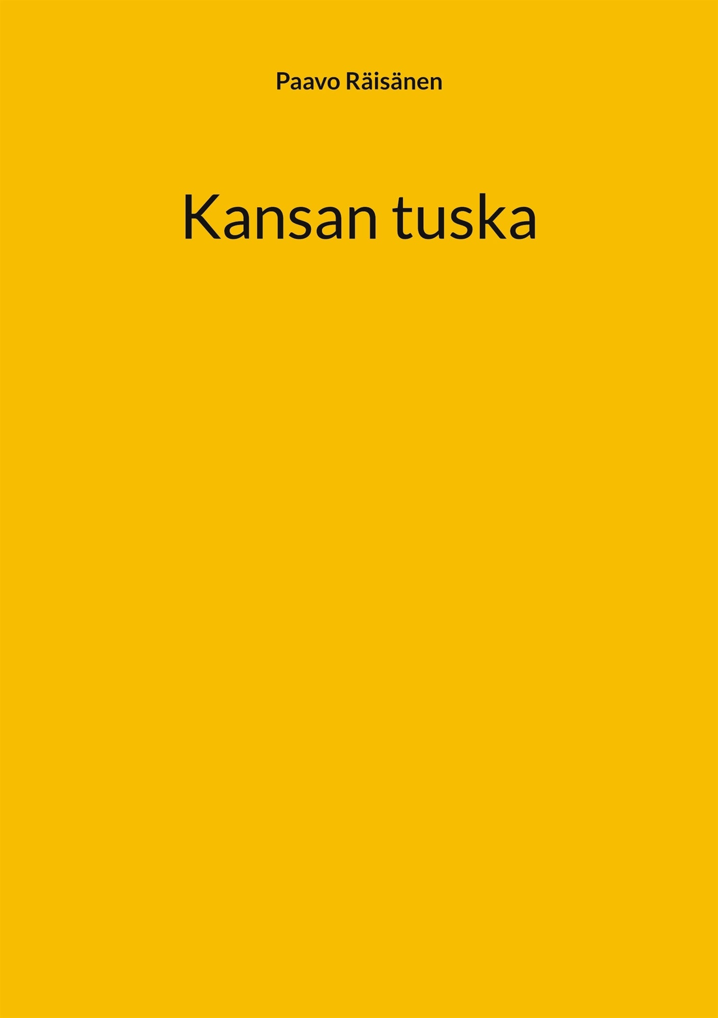 Kansan tuska – E-bok