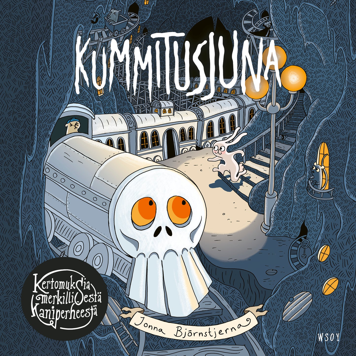 Kertomuksia merkillisestä kaniperheestä: Kummitusjuna – Ljudbok
