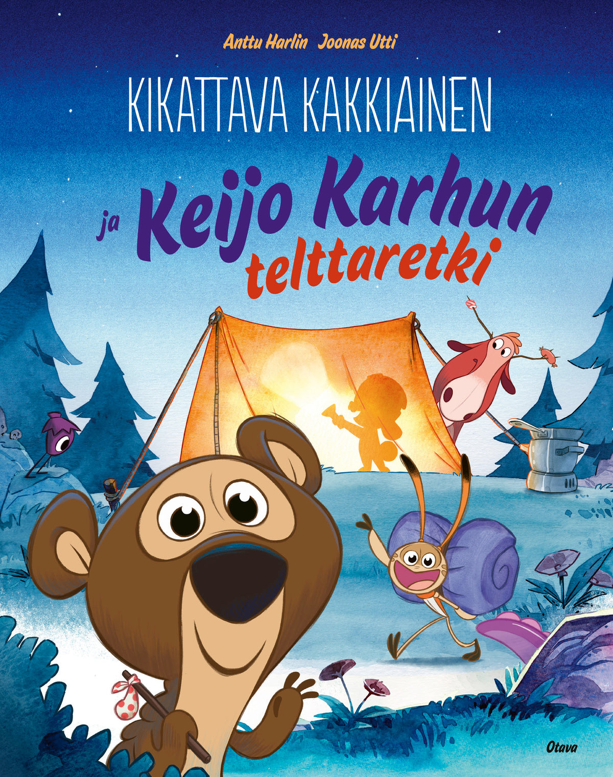 Kikattava Kakkiainen ja Keijo Karhun telttaretki – E-bok