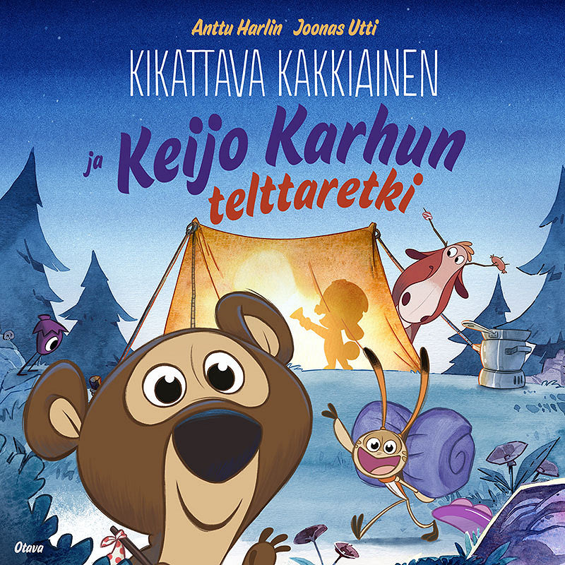 Kikattava Kakkiainen ja Keijo Karhun telttaretki – Ljudbok