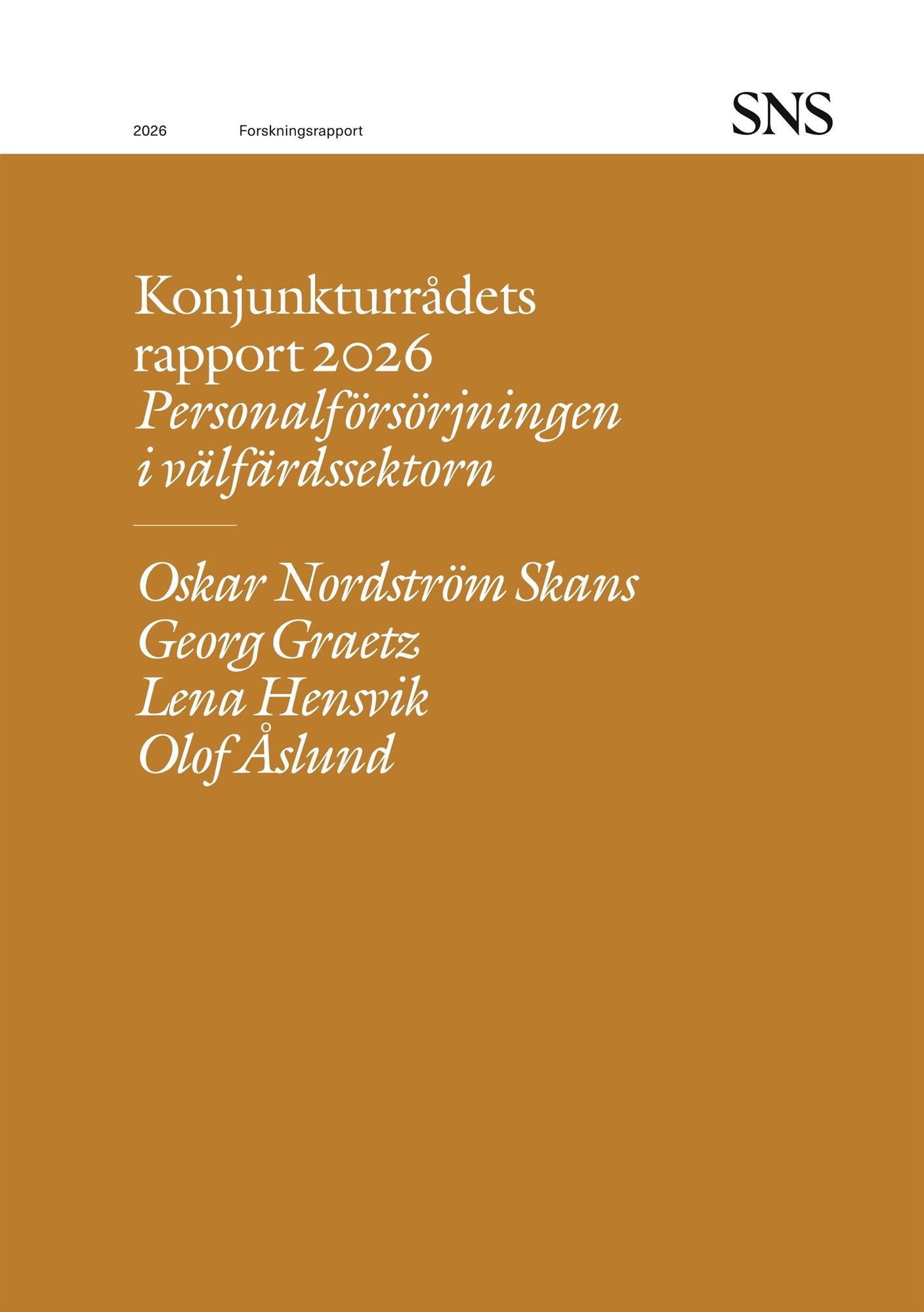 Konjunkturrådets rapport 2026: Personalförsörjningen i välfärdssektorn – E-bok