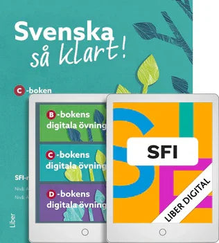 Liber Sfi Digital och Svenska så klart! C-boken med digitala övningar (12 mån)
