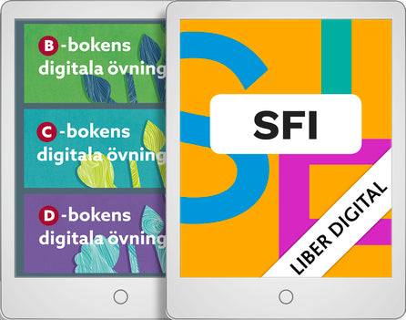 Liber Sfi Digital och Svenska så klart!-böckernas digitala övningar (12 mån)