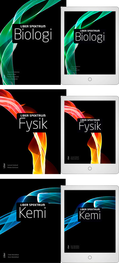 Liber Spektrum Biologi, Fysik och Kemi med Digital (elevlicens)