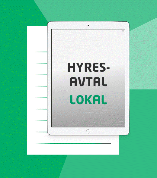 Mall - Hyresavtal för lokal / kommersiell fastighet - Digibok