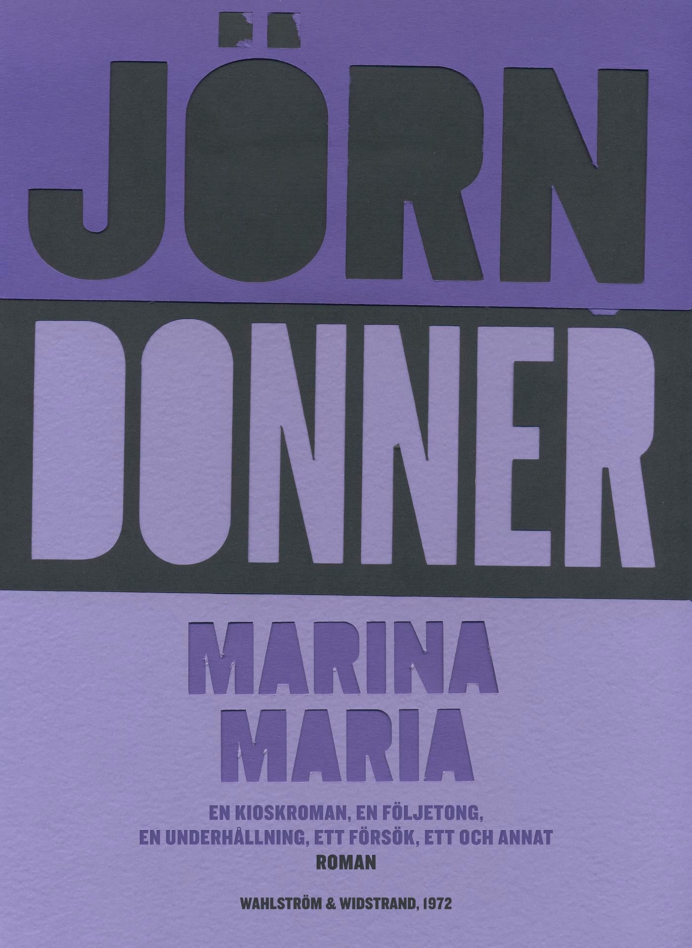 Marina Maria : en kioskroman, en följetong, en underhållning, ett försök, ett och annat – E-bok