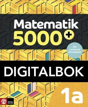 Matematik 5000+ Kurs 1a Gul Lärobok Dig.bokUppl2021