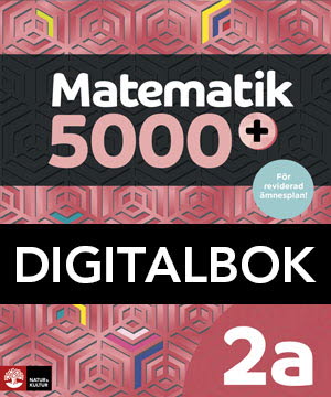 Matematik 5000 kurs 2a lärobok digitalbok upplaga 2021 | Digibok