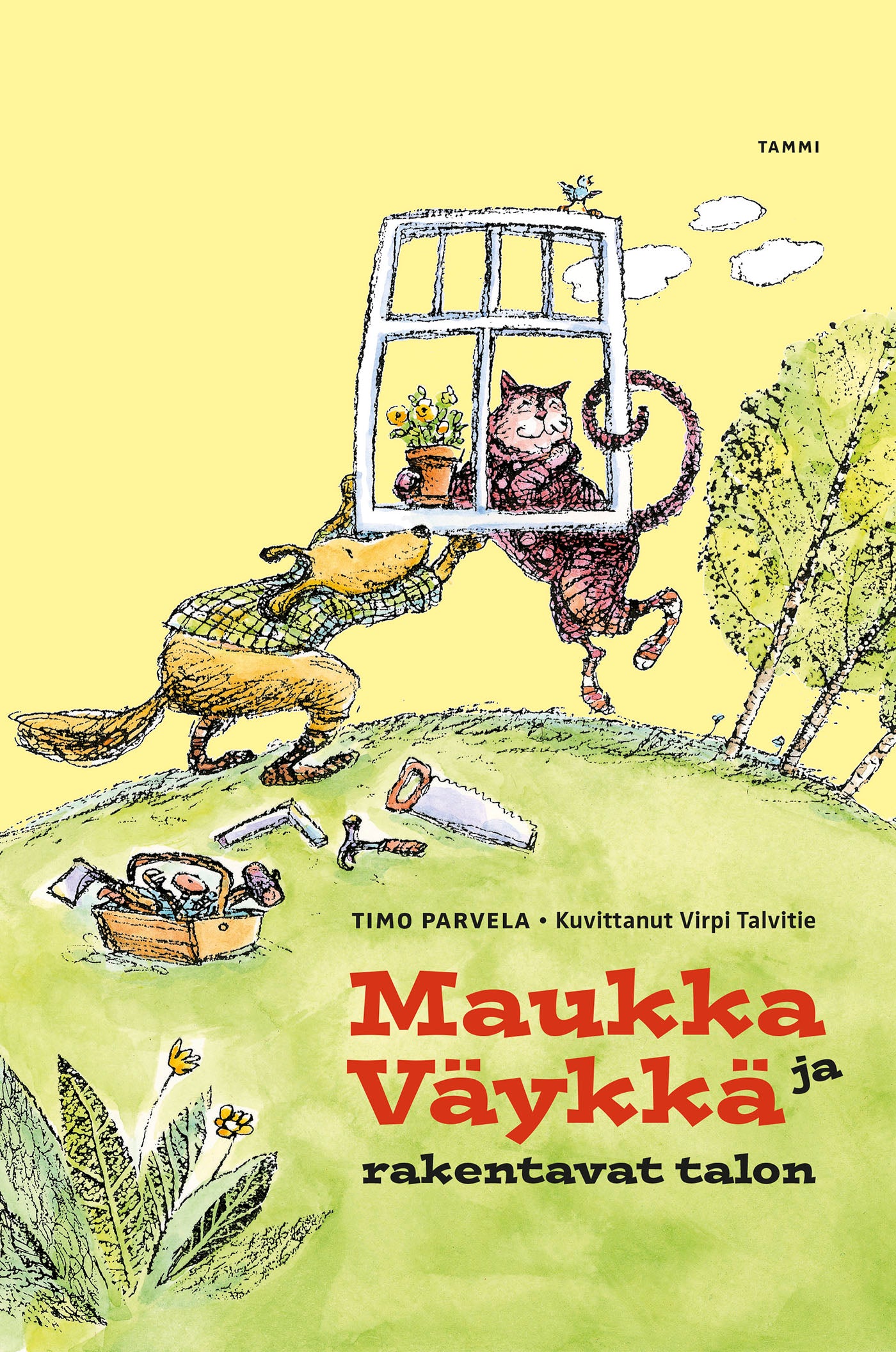 Maukka ja Väykkä rakentavat talon – E-bok