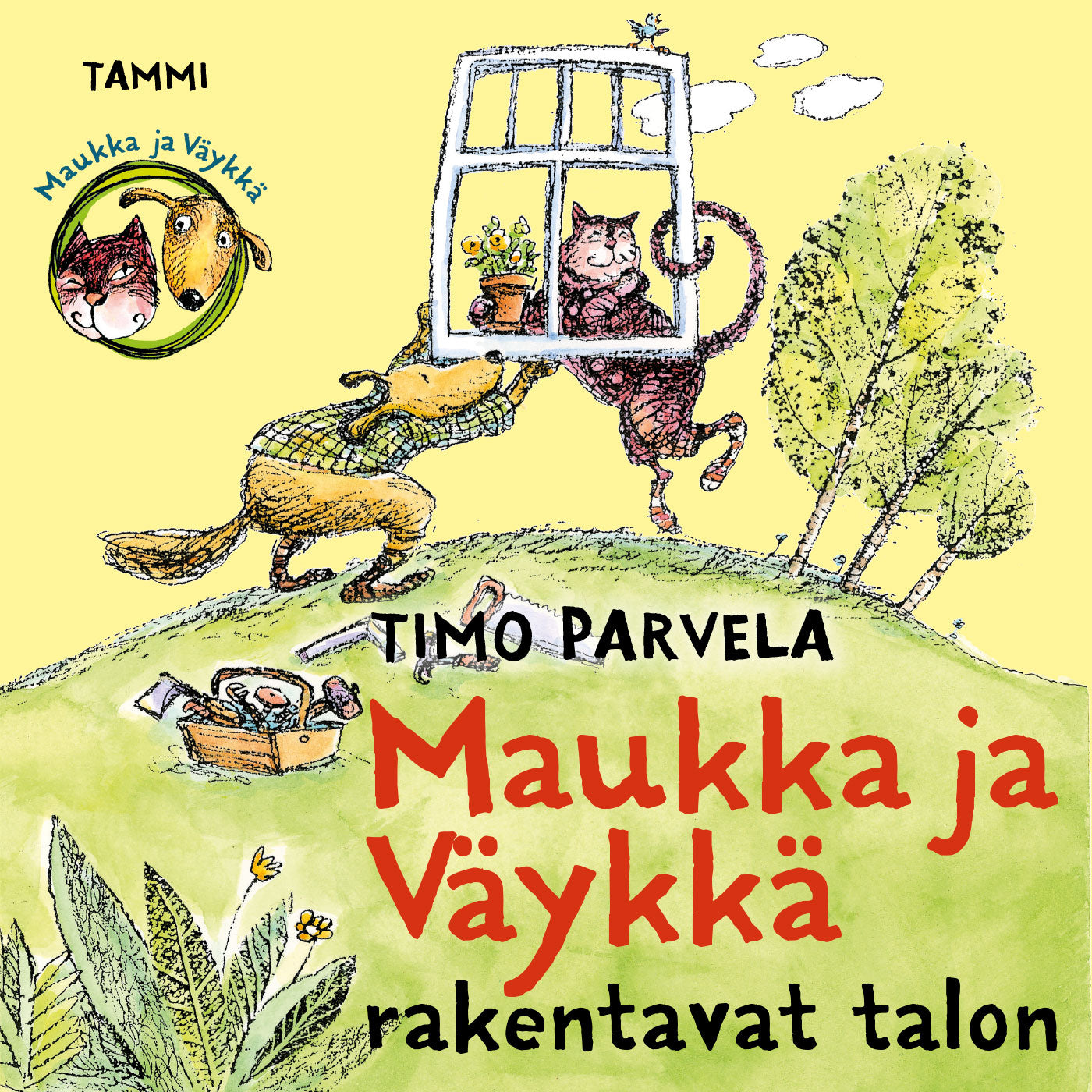 Maukka ja Väykkä rakentavat talon – Ljudbok