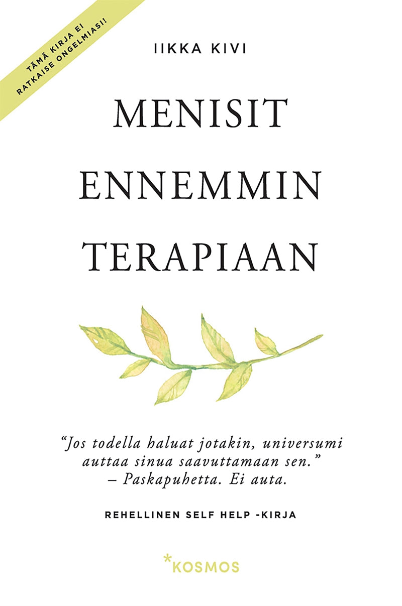 Menisit ennemmin terapiaan – E-bok