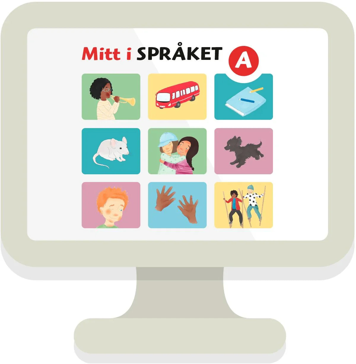 Mitt i språket A, digitalt lärarmaterial och digital elevträ (OBS! Endast för lärare)