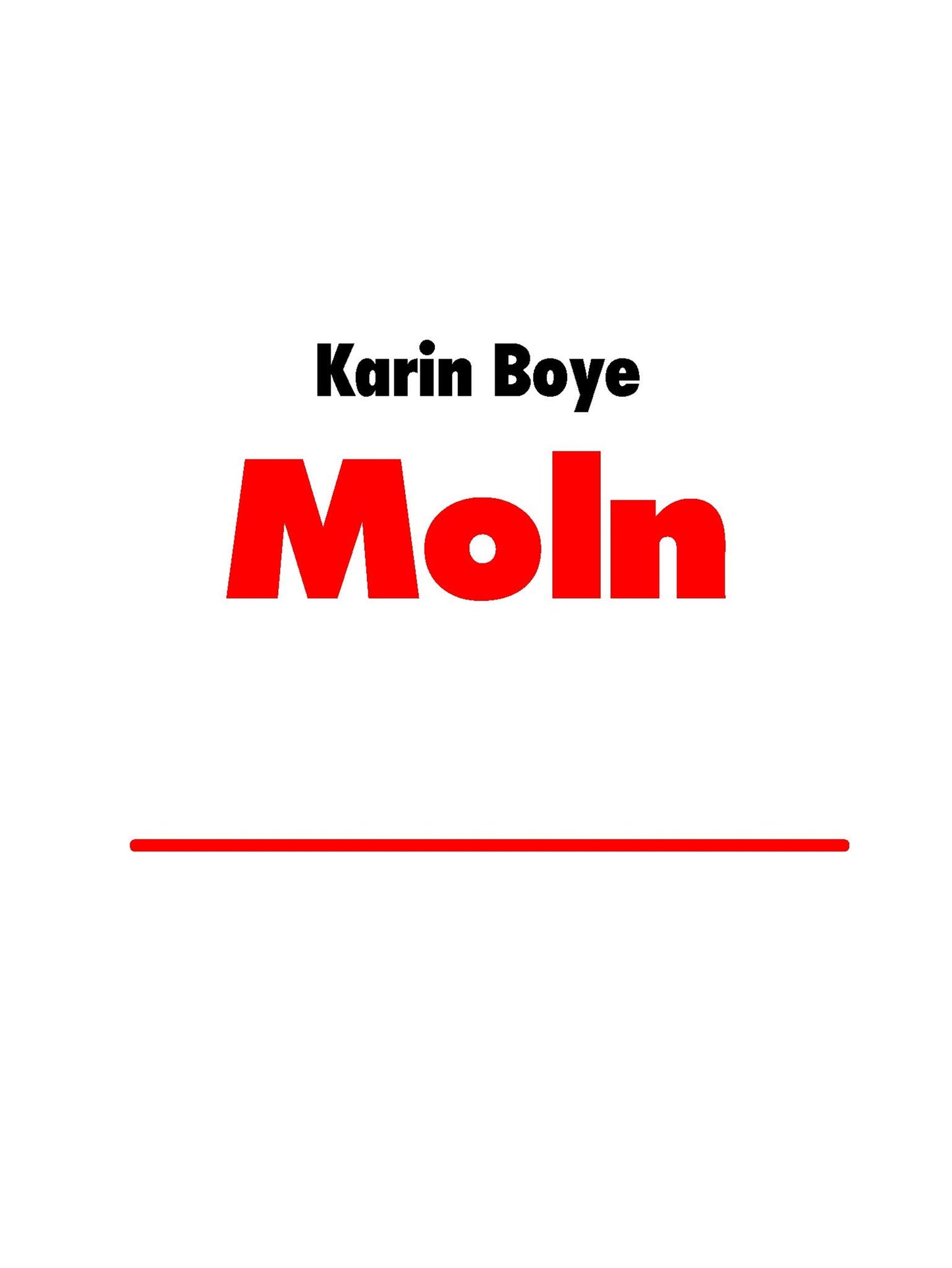 Moln: Dikter av Karin Boye – E-bok