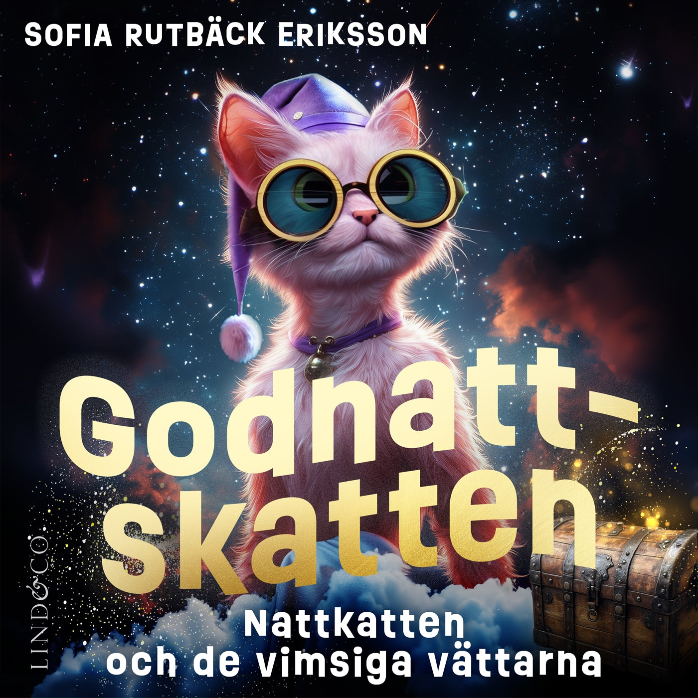 Nattkatten och de vimsiga vättarna (Godnattskatten del 5) – Ljudbok