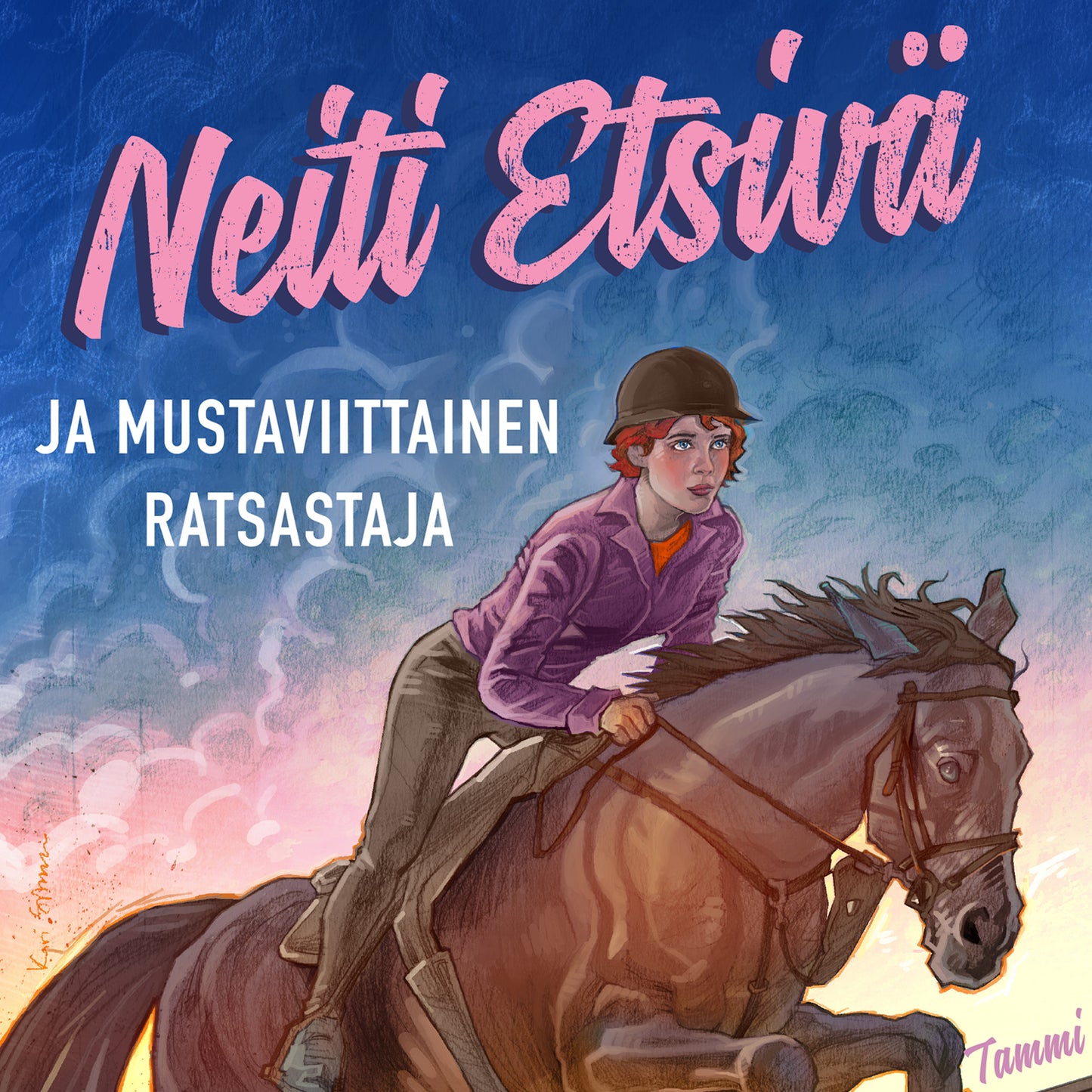 Neiti Etsivä ja mustaviittainen ratsastaja – Ljudbok