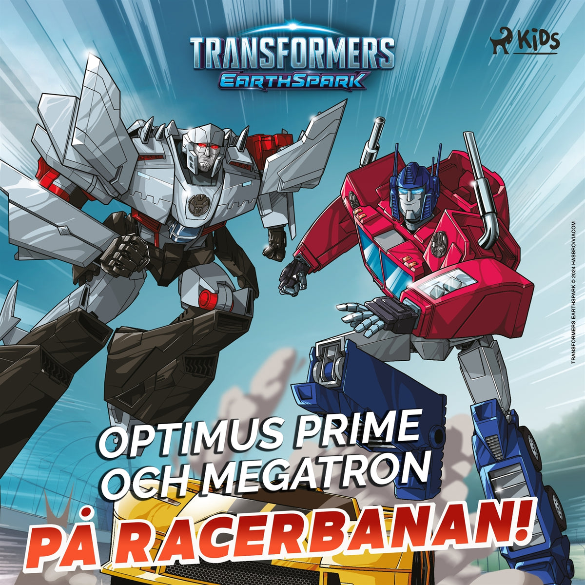 Optimus Prime och Megatron på racerbanan! – Ljudbok