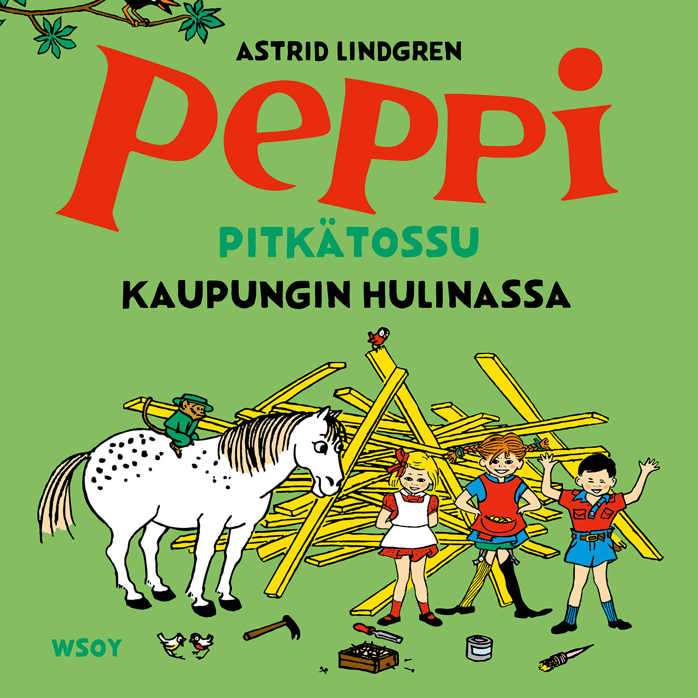 Peppi Pitkätossu kaupungin hulinassa – Ljudbok