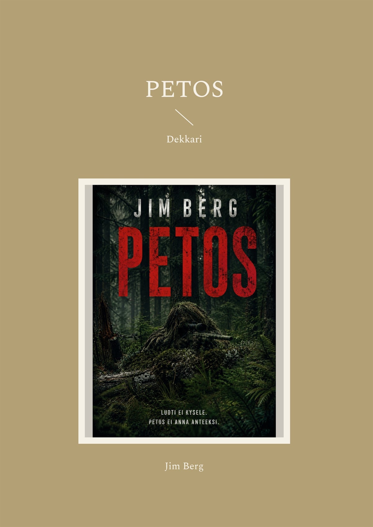 Petos: Dekkari – E-bok