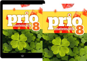 Prio Matematik 8 elevpaket, 1ex Grundbok ; 1ex digital elevlicens