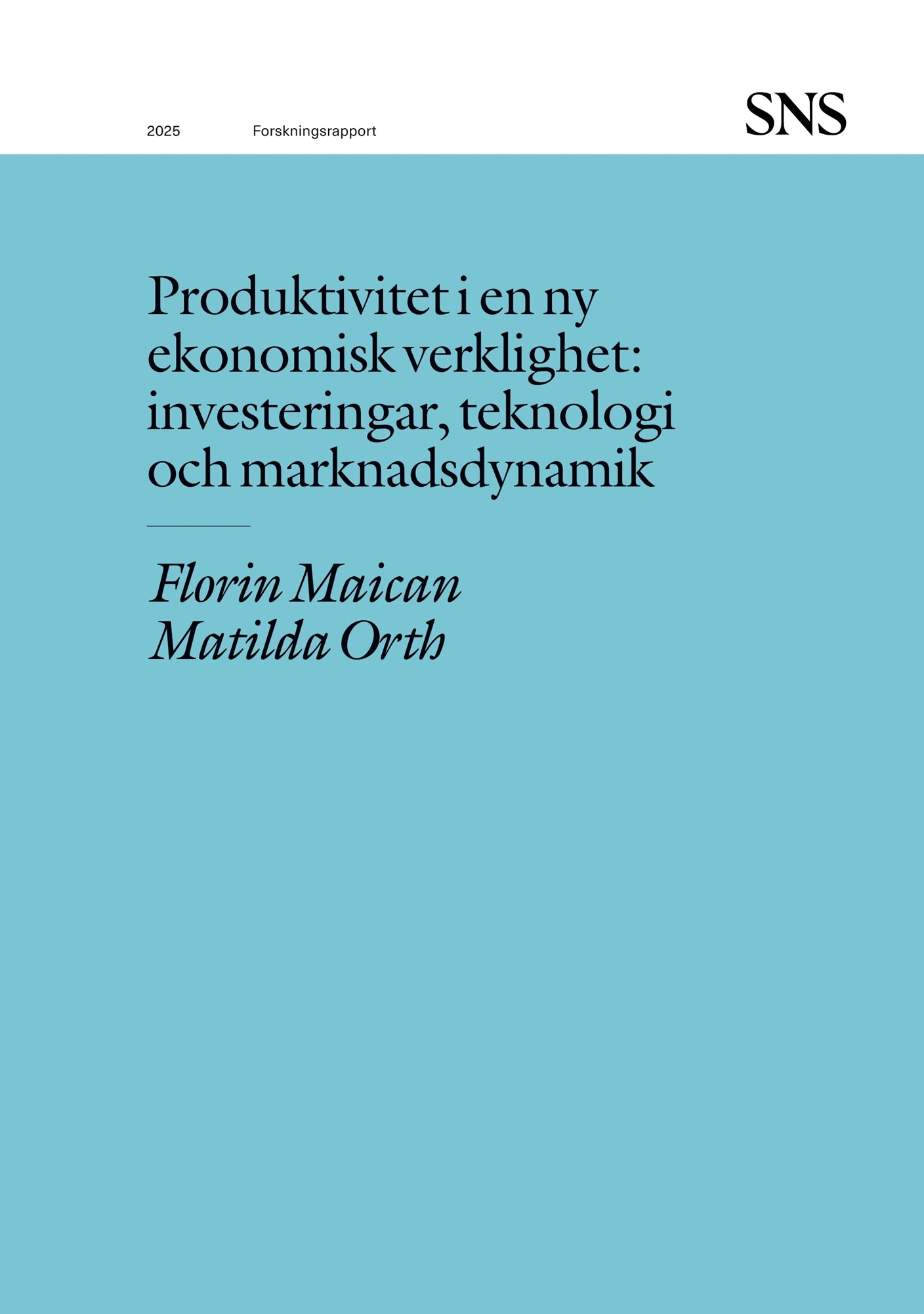 Produktivitet i en ny ekonomisk verklighet: investeringar, teknologi och marknadsdynamik – E-bok