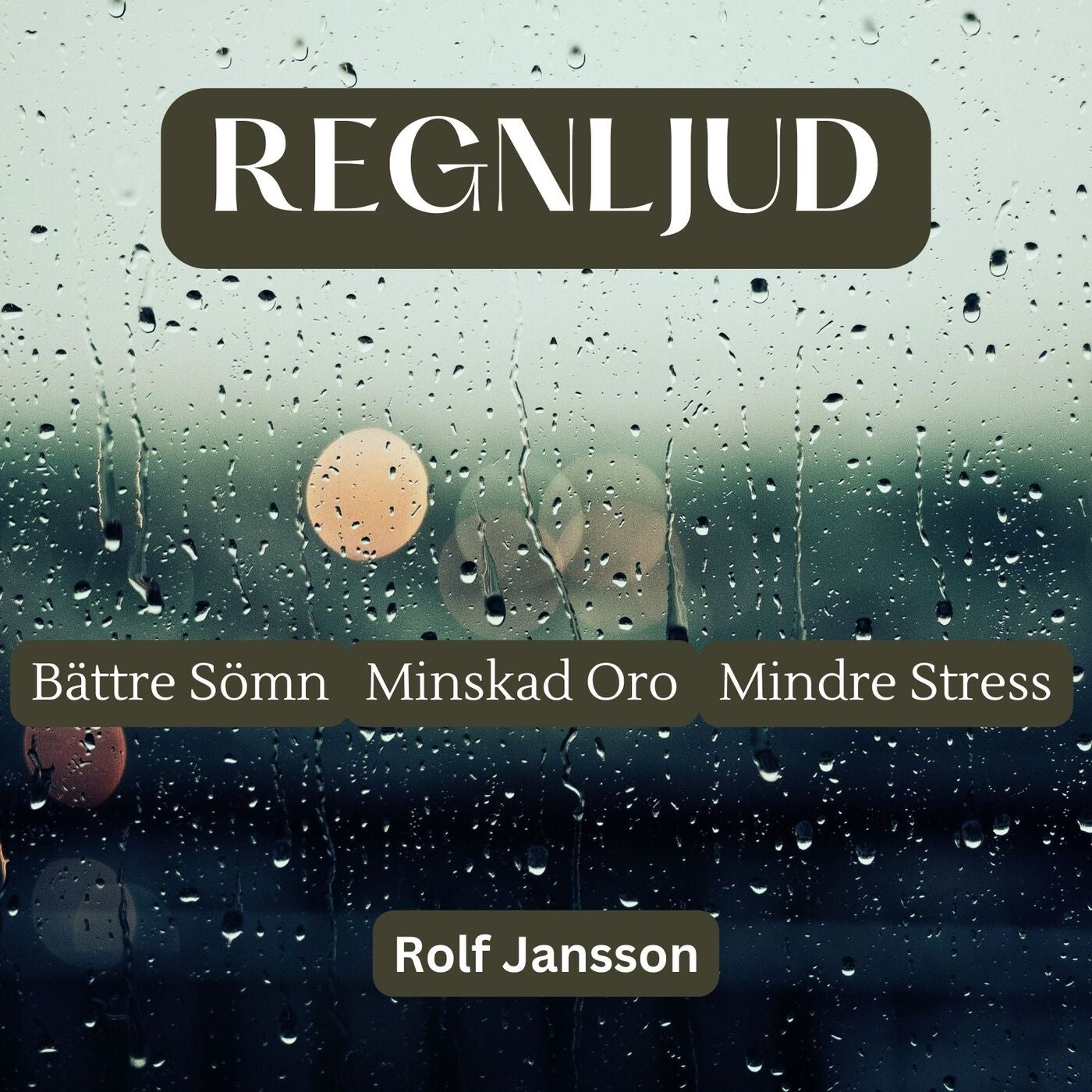 REGNLJUD - för bättre sömn, minskad oro och mindre stress – Ljudbok