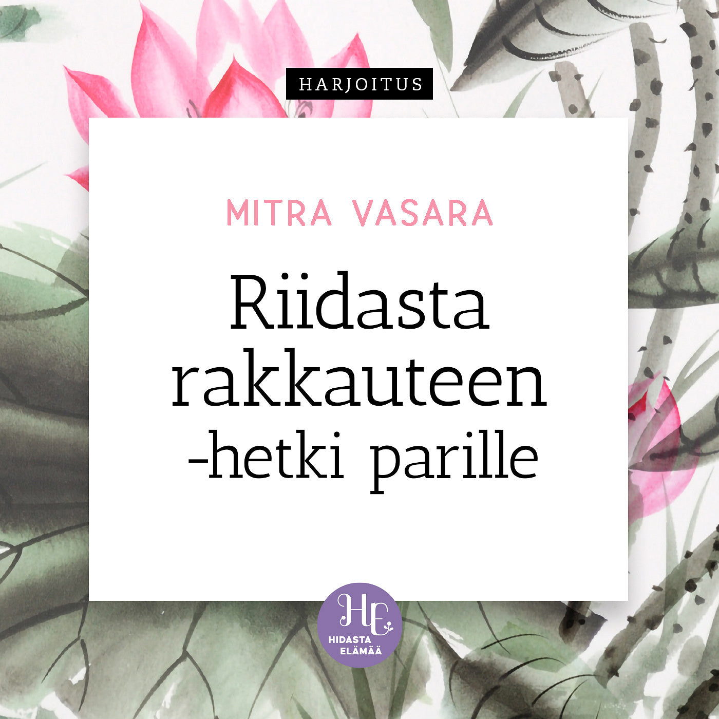 Riidasta rakkauteen -hetki parille – Ljudbok