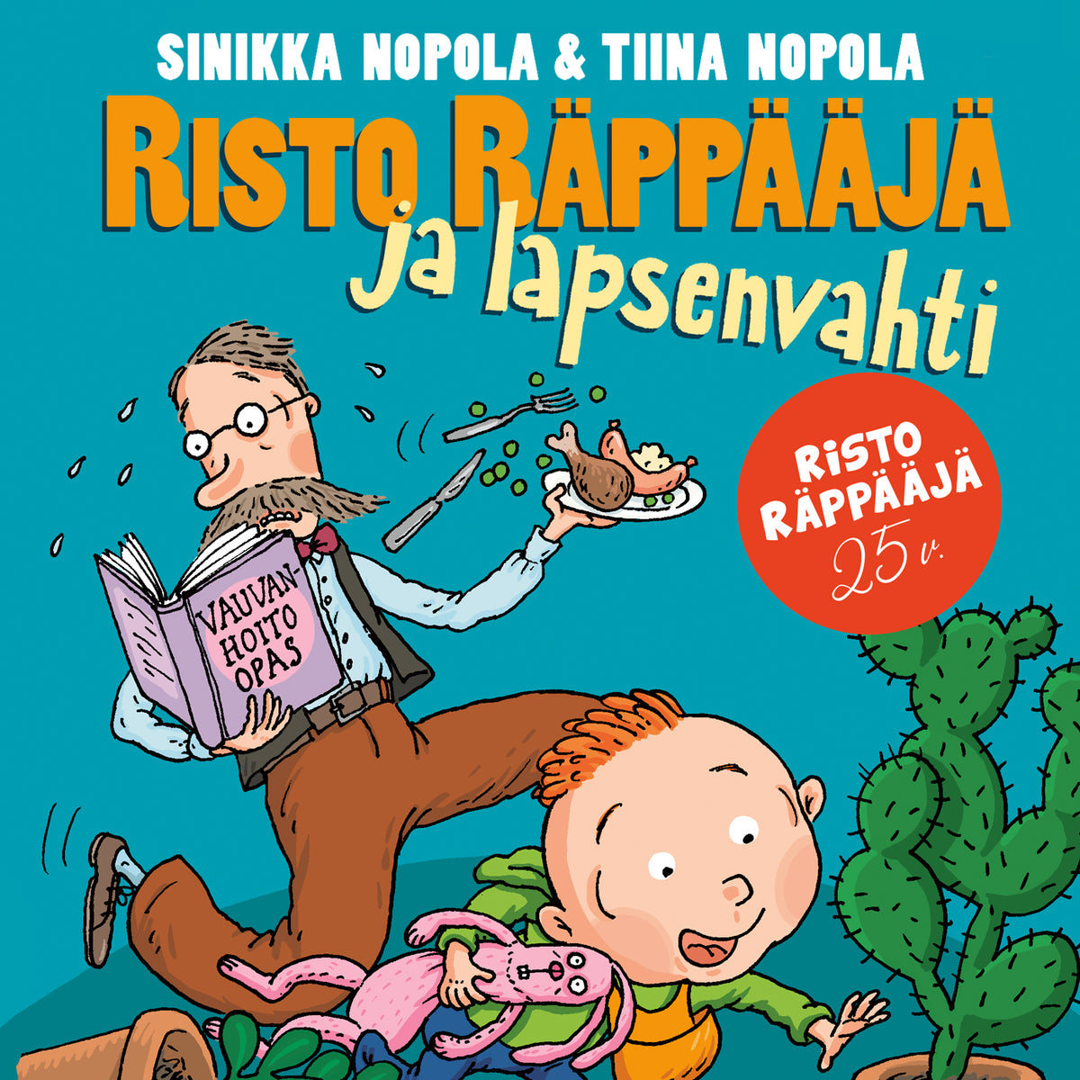 Risto Räppääjä ja lapsenvahti – Ljudbok