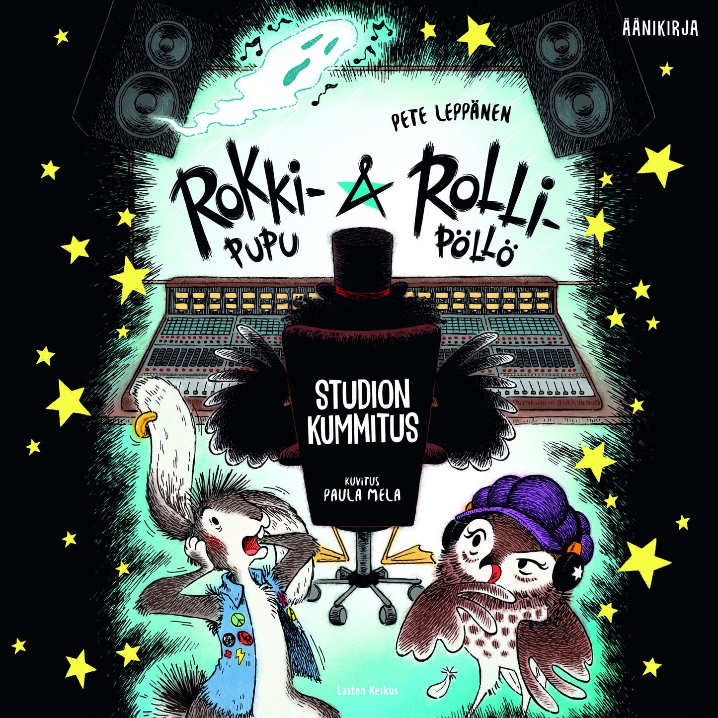 Rokki-Pupu & Rolli-Pöllö - Studion kummitus – Ljudbok