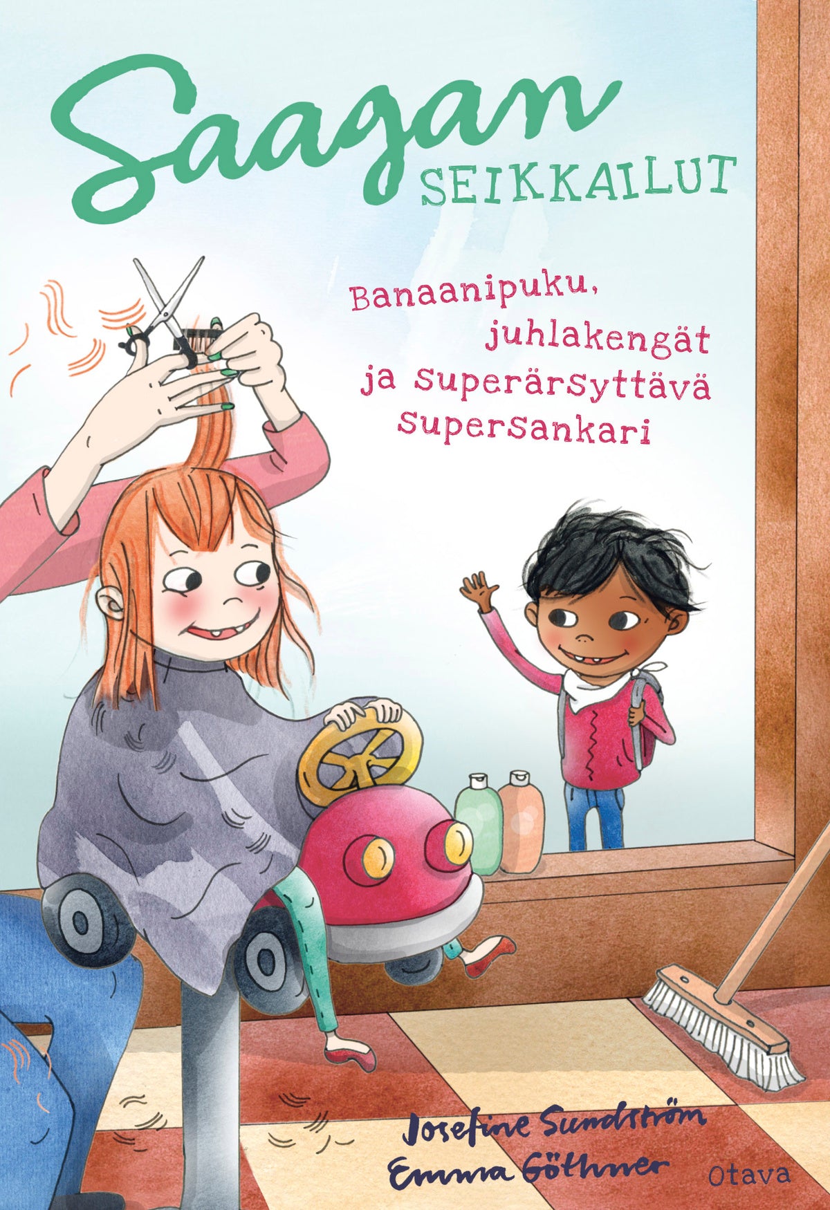 Saagan seikkailut. Banaanipuku, juhlakengät ja superärsyttävä supersankari – E-bok
