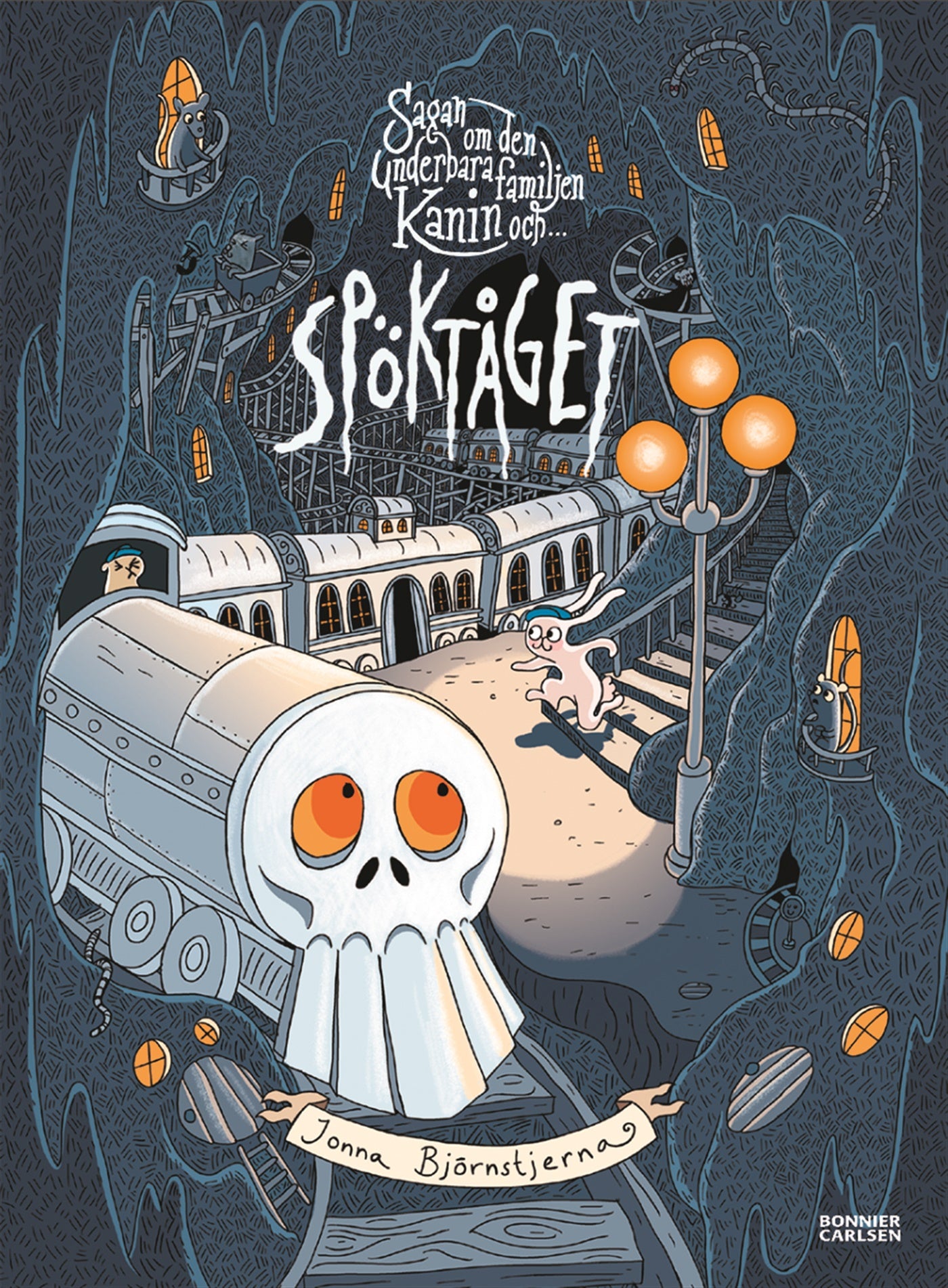 Sagan om den underbara familjen Kanin och Spöktåget – E-bok