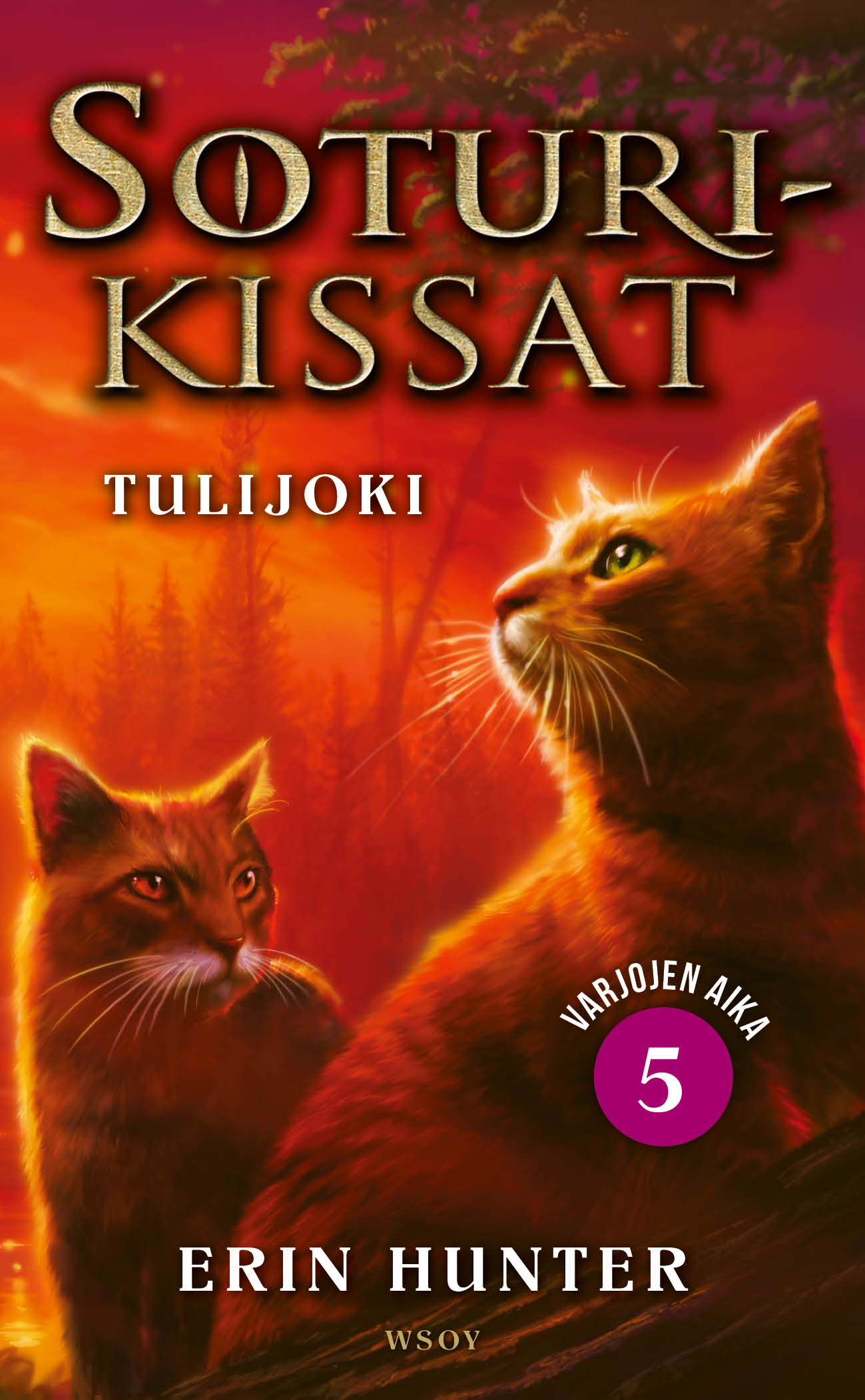 Soturikissat: Varjojen aika 5: Tulijoki – E-bok